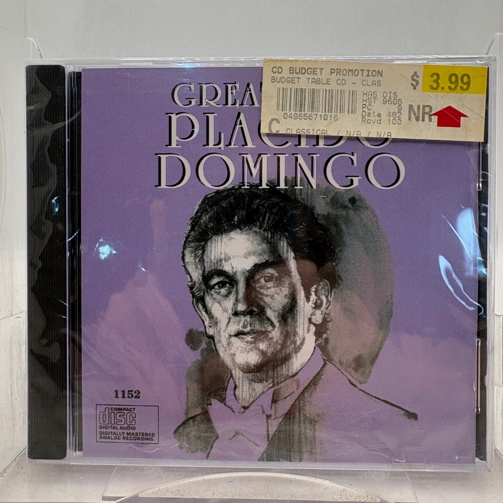 Placido Domingo Great Arias CD 1993 Audio Treasures 1152 Classical Opera Live